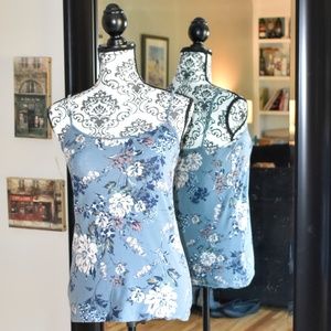 FLORAL BLUE CAMI
